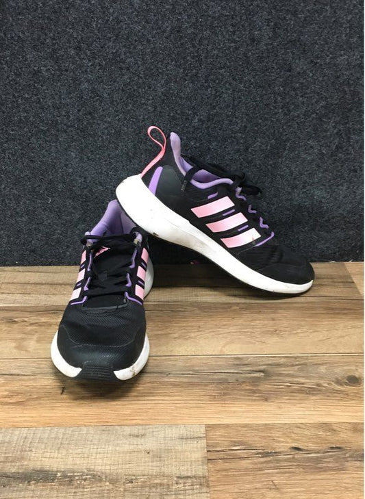 Adidas Fortarun 2.0 Black Pink Purple Running Shoes Youth Size 5