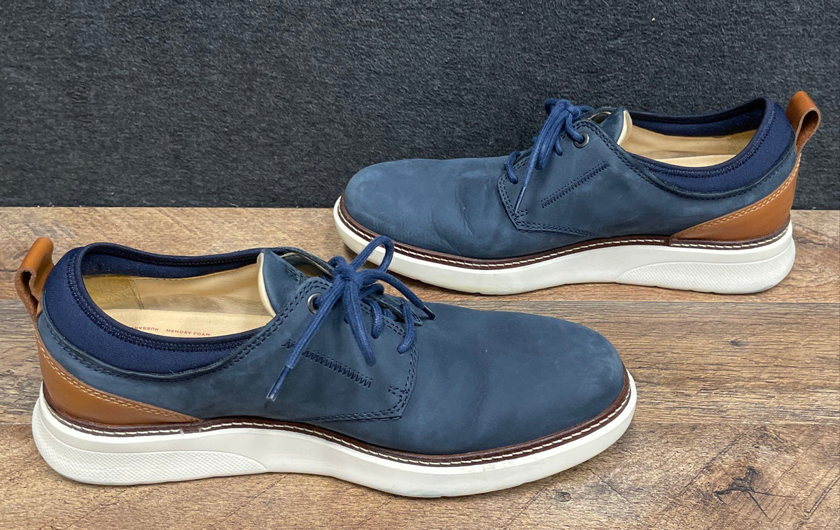 Samuel Hubbard Hubbard Free Navy Blue Nubuck Oxford Derby Shoes Size 9