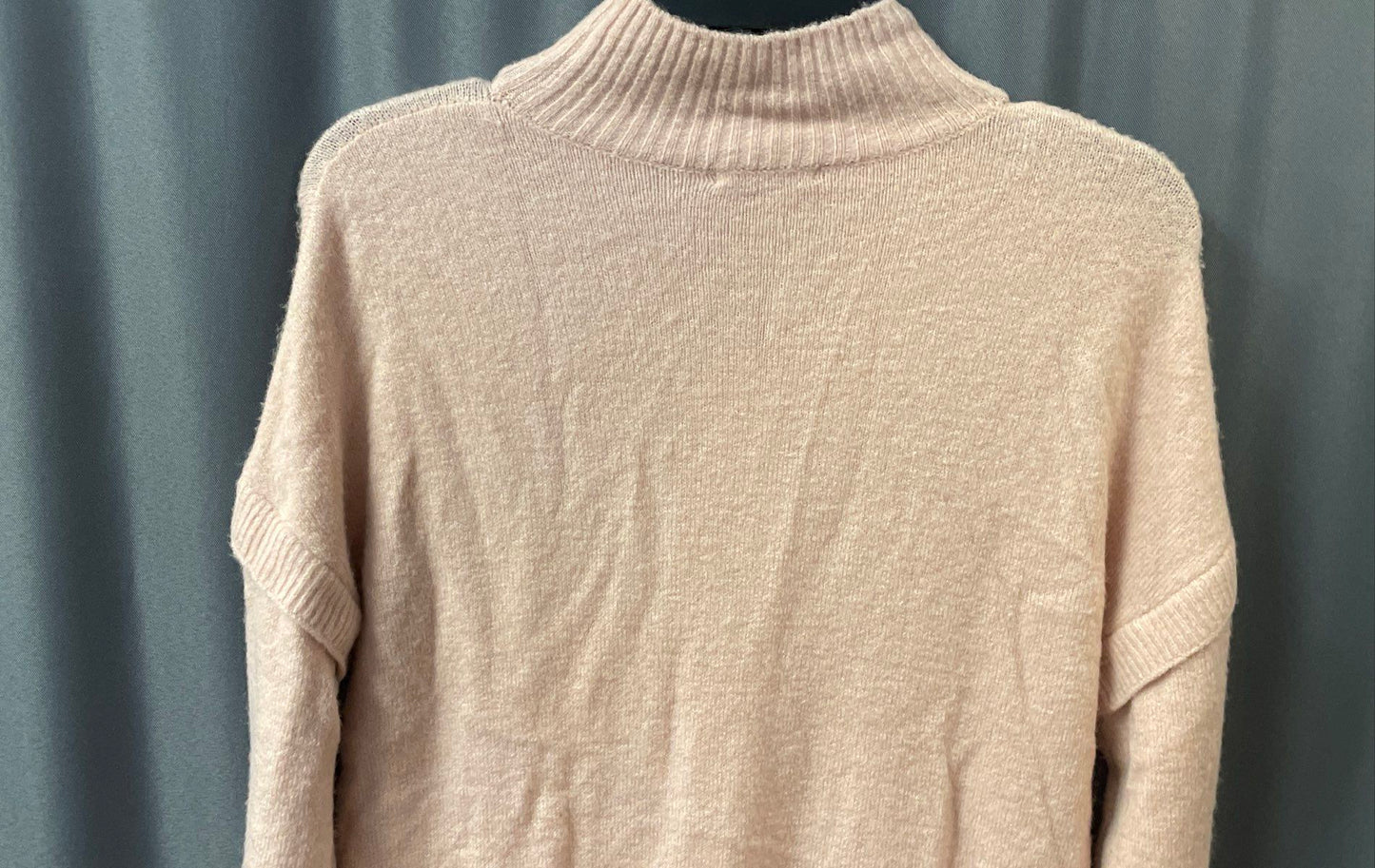 Esqualo Women's Rose Jumper Sweater Dress Mock Neck Ribbed NWT Sz XS