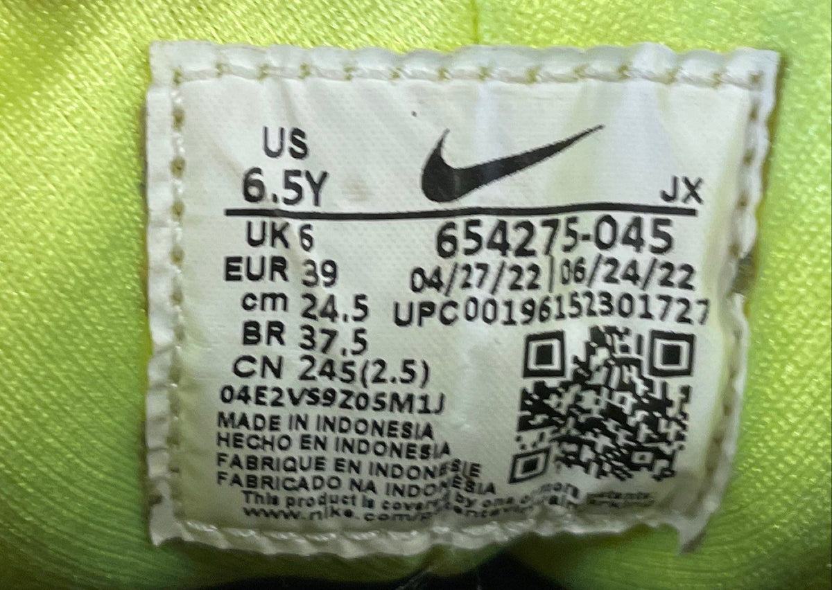 Nike Air Huarache Teal Volt Bone Youth Lifestyle Sneakers Size 6.5Y