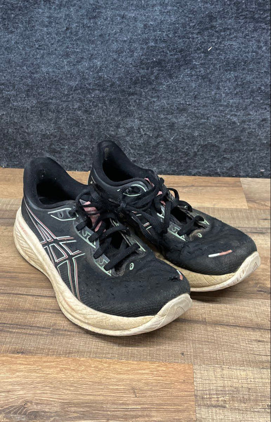 Asics Gel-Cumulus 26 Black Pink Running Shoes Women's Size 7.5