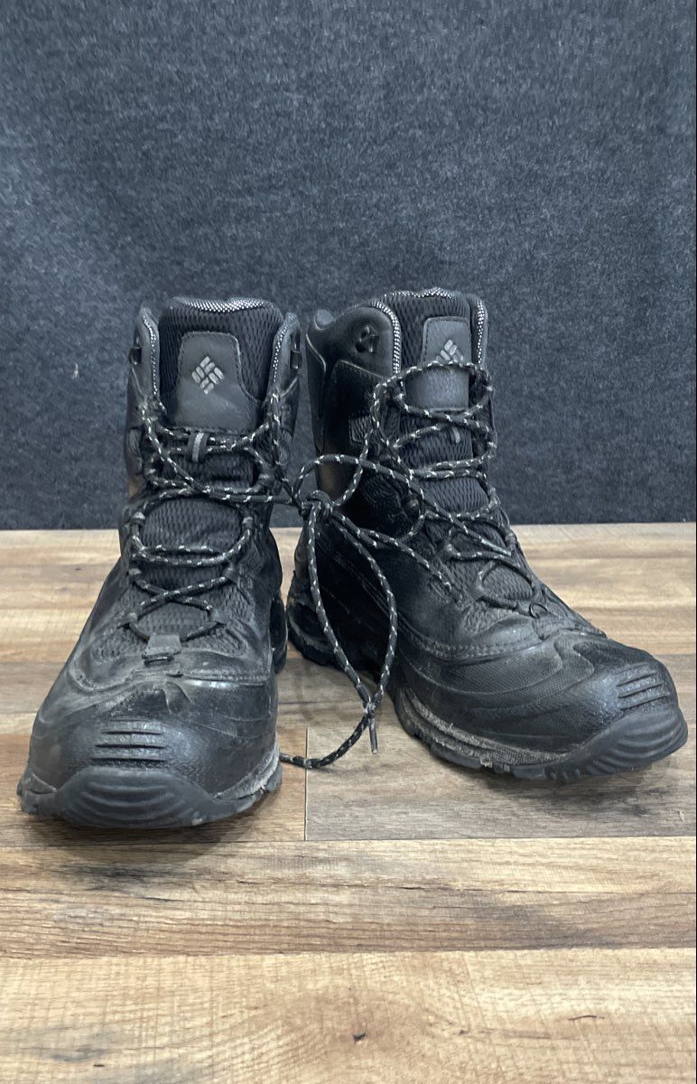 Columbia Peakfreak Venture Mid Waterproof Omni-Heat Black Hiking Boots Size 12