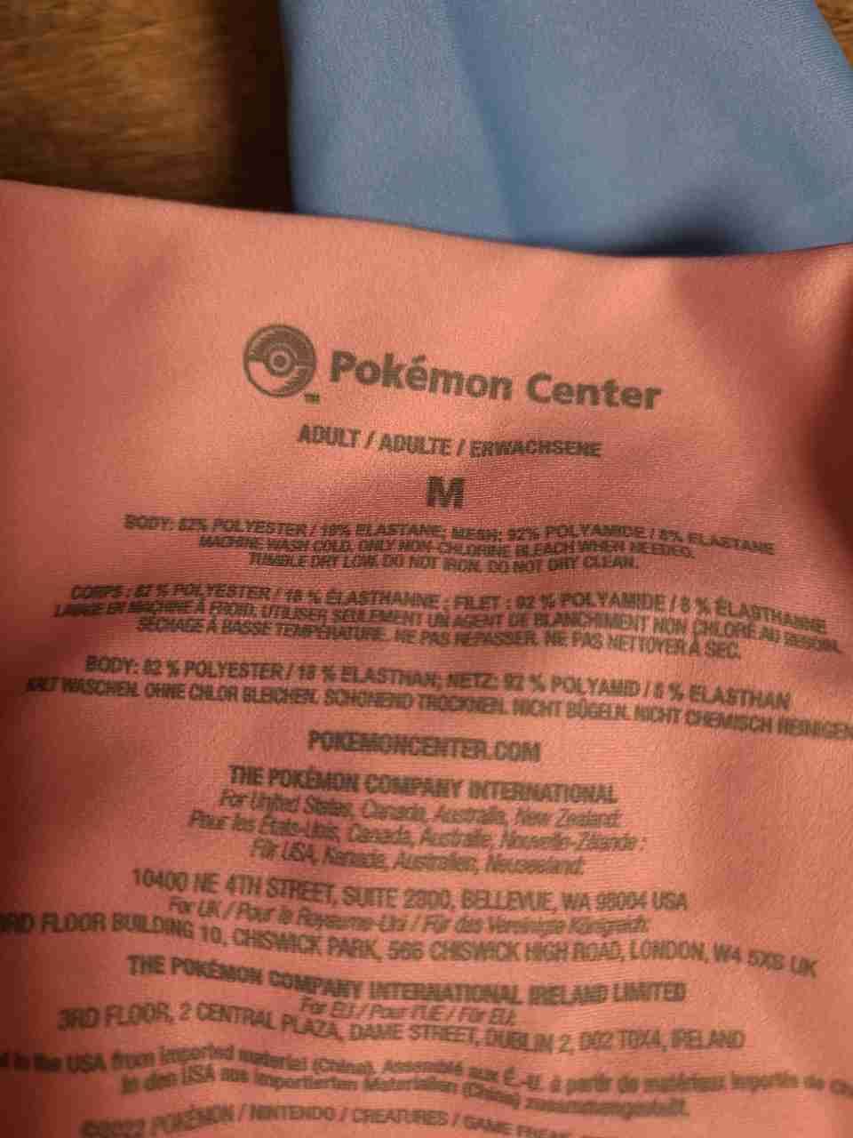Pokemon Center Women's Sylveon Colorblock Leggings Pink Blue Sz M NWT
