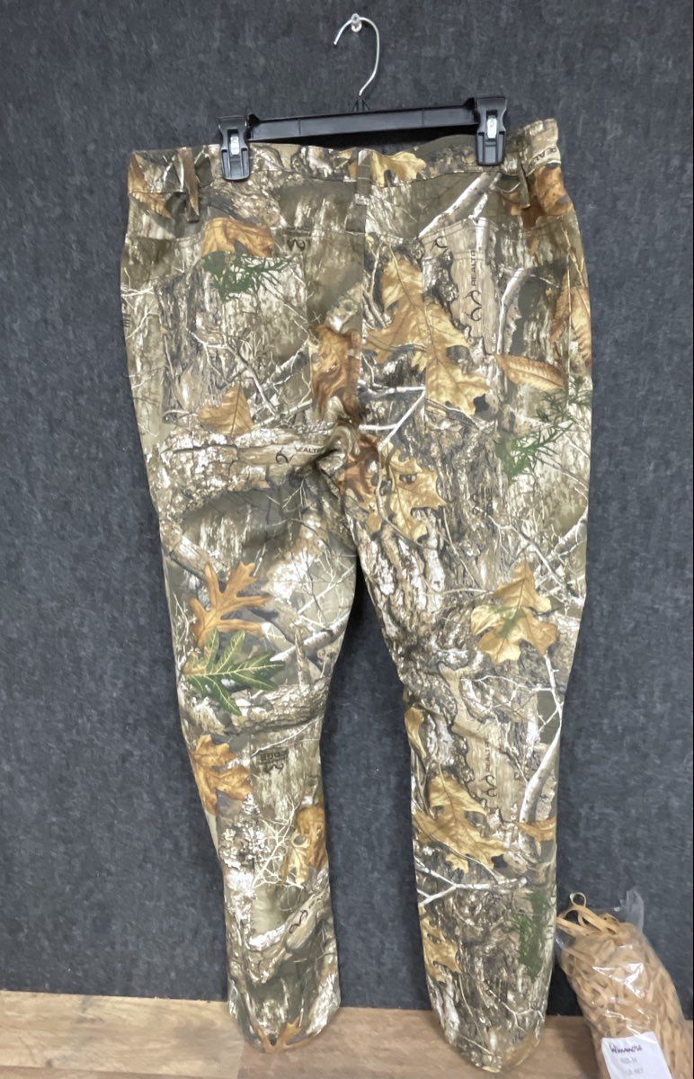 Realtree Men's Edge Camo Hunting Pants Cotton Blend Stretch Sz L 36-38
