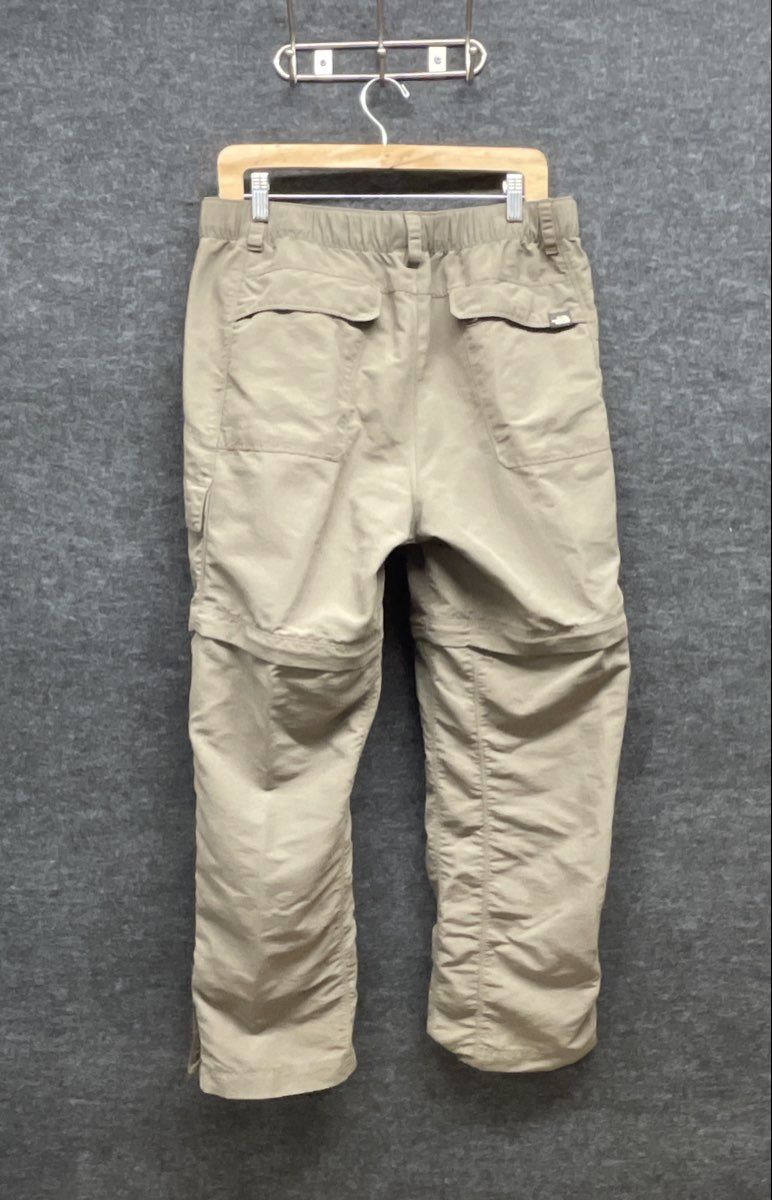The North Face Men's Tan Convertible Cargo Hiking Pants Zip Off Sz M Short
