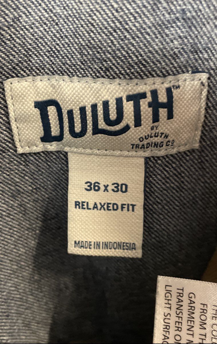 Duluth Trading Men's Blue Ballroom Jeans Relaxed Fit 100% Cotton Sz 36x30
