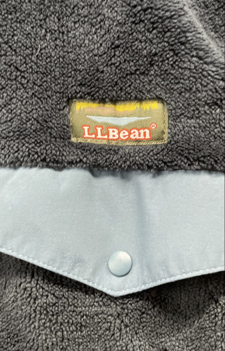 L.L. Bean Men's Gray Mountain Pile Fleece Full Zip Vest