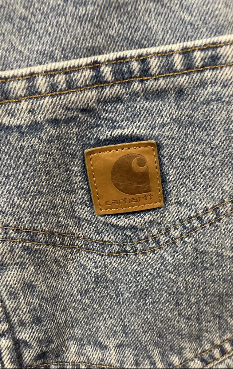 Carhartt Men's B17 Relaxed Fit Tapered Leg Blue Stonewash Jeans Sz 31x34