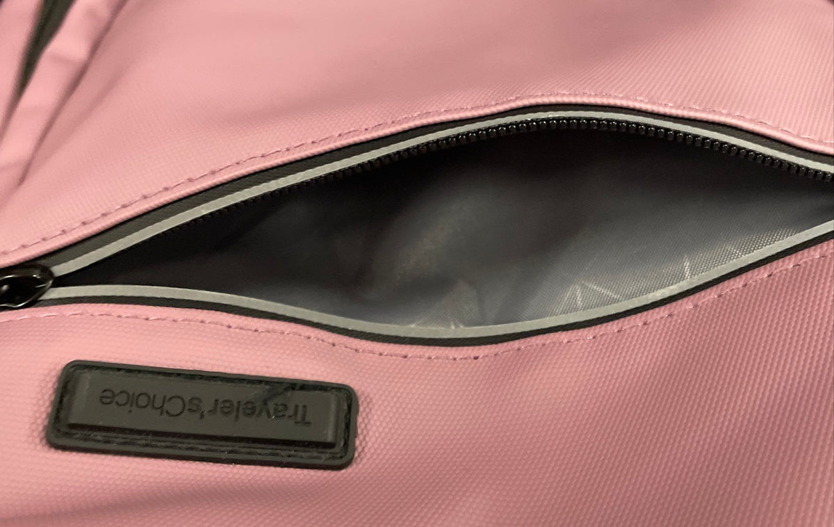 Traveler's Choice Pink Modern Laptop Commuter Backpack Bag Padded Straps