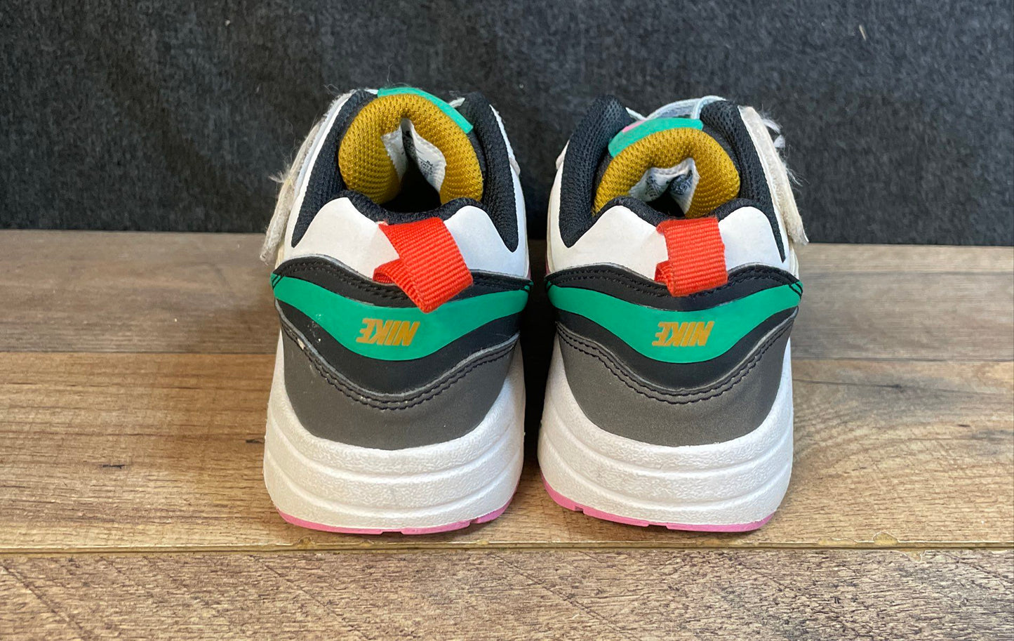Nike Air Max 1 SC Multicolor Velcro Strap Kids Sneakers Size 13C
