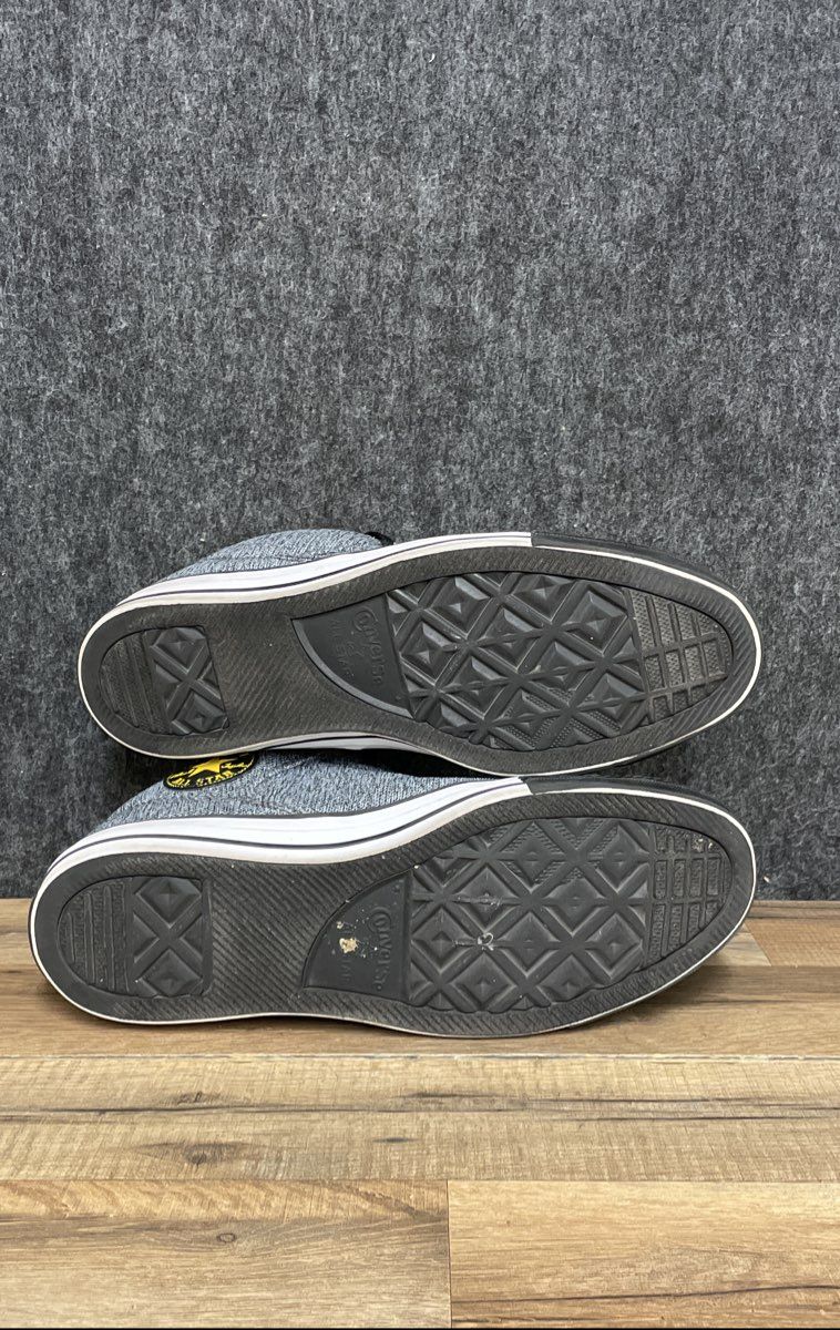 Converse Chuck Taylor All Star Street Mid Gray Yellow Sneakers Size 12