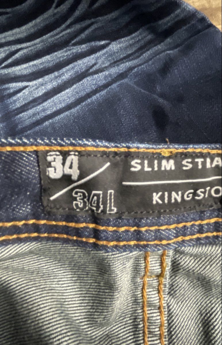 Seduka Men's Kingston Slim Straight Distressed Paint Splatter Jeans 34x34