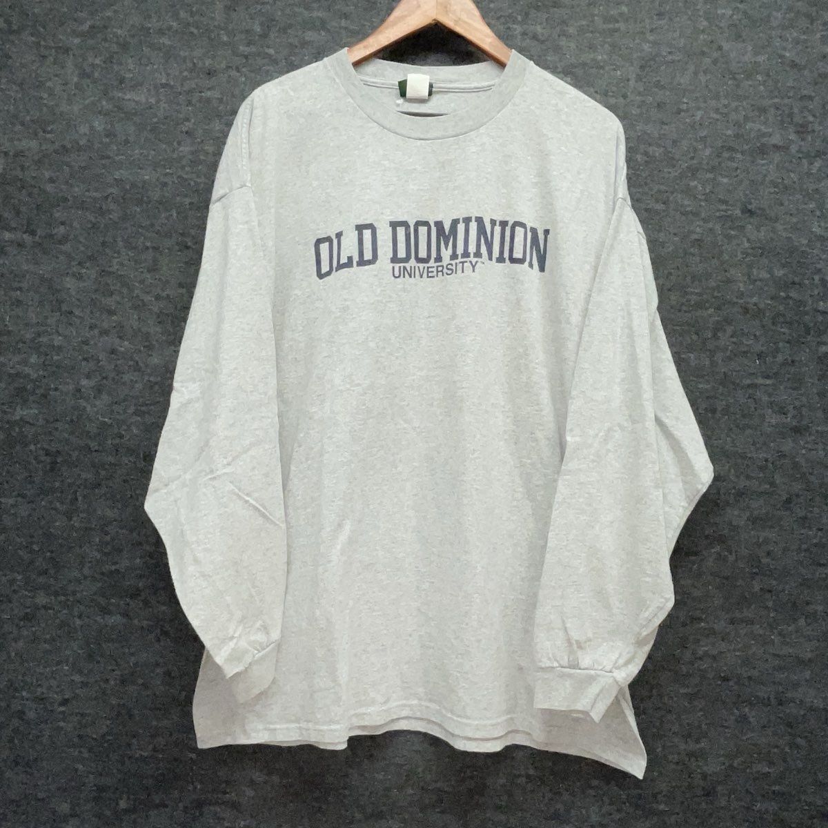 Vintage 90s MV Sport Old Dominion University Gray Long Sleeve T-Shirt Mens XXL