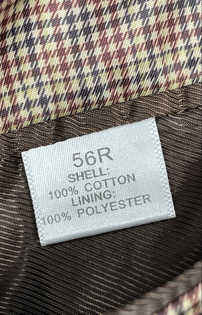 Men's Brown Cotton Corduroy 2-Button Blazer Jacket Size 56R