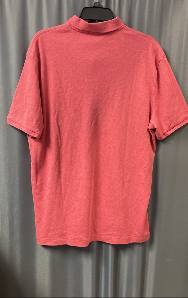 Polo Ralph Lauren Men's Salmon Pink Short Sleeve Polo Shirt Sz L