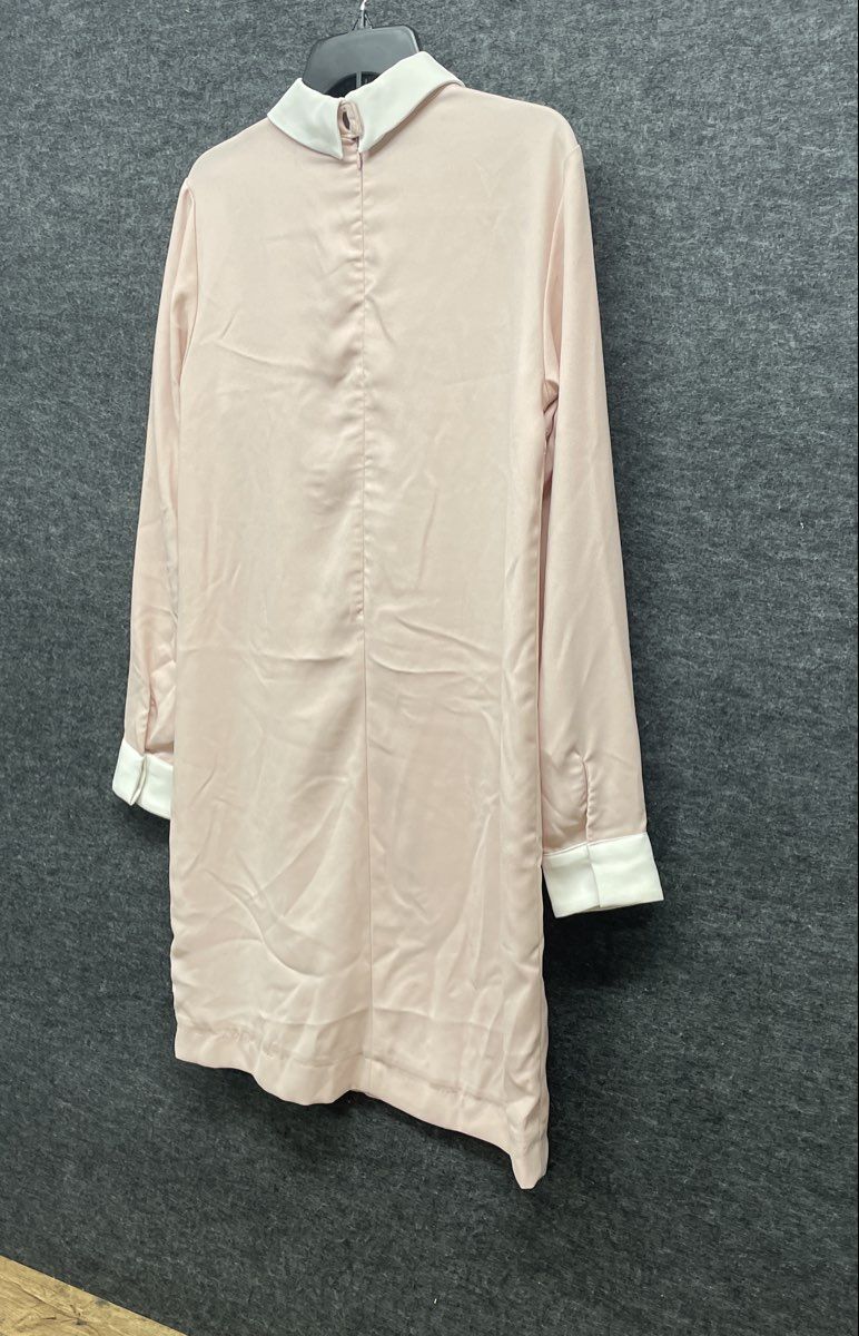 Victoria Beckham for Target Women's Blush Pink Bunny Collar Shift Dress Sz M