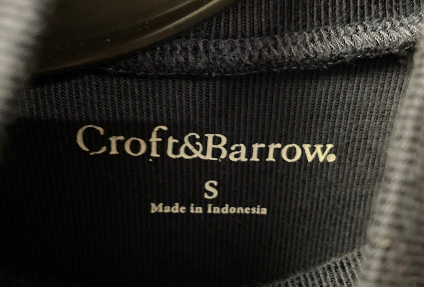 Croft & Barrow Women's Navy Blue Ribbed Mock Neck Tank Top Sleeveless Shell Sz S