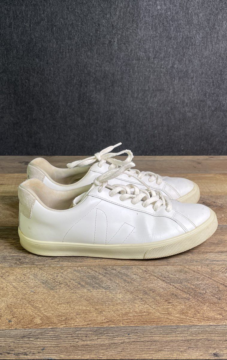 Veja Esplar White Leather Low Top Women's Sneakers Size 10