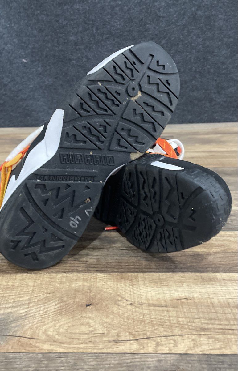 Nike Air Raid Raygun GS Black Yellow Orange Basketball Sneakers Size 5.5Y