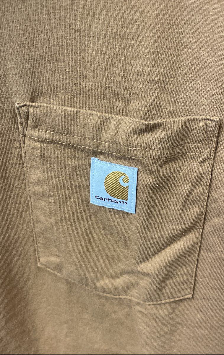 Carhartt 106083 Men's Brown Support the Trades Pocket T-Shirt Loose Fit Sz L