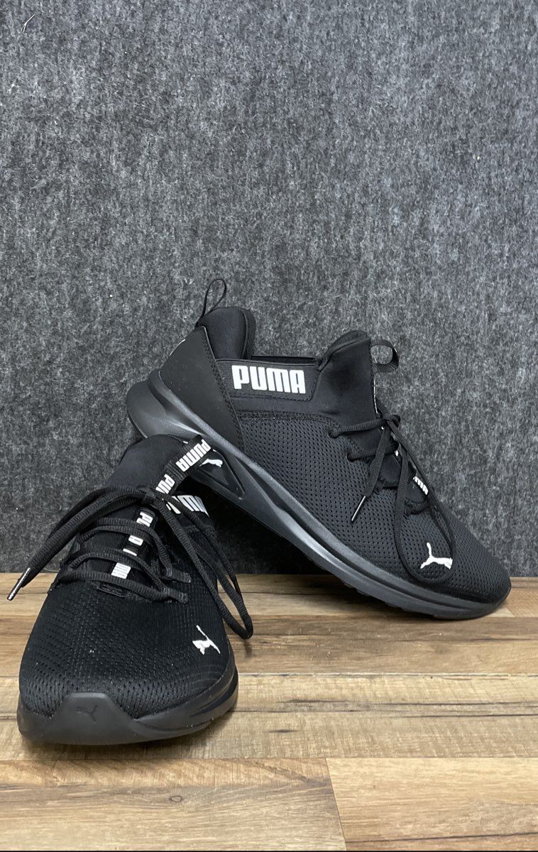 Puma Enzo 2 Black Men's Athletic Training Sneakers Size 12