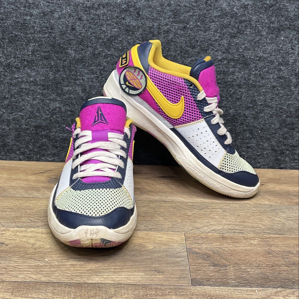 Nike Ja 1 GS Day One Cobalt Bliss Citron Basketball Shoes Size 6Y