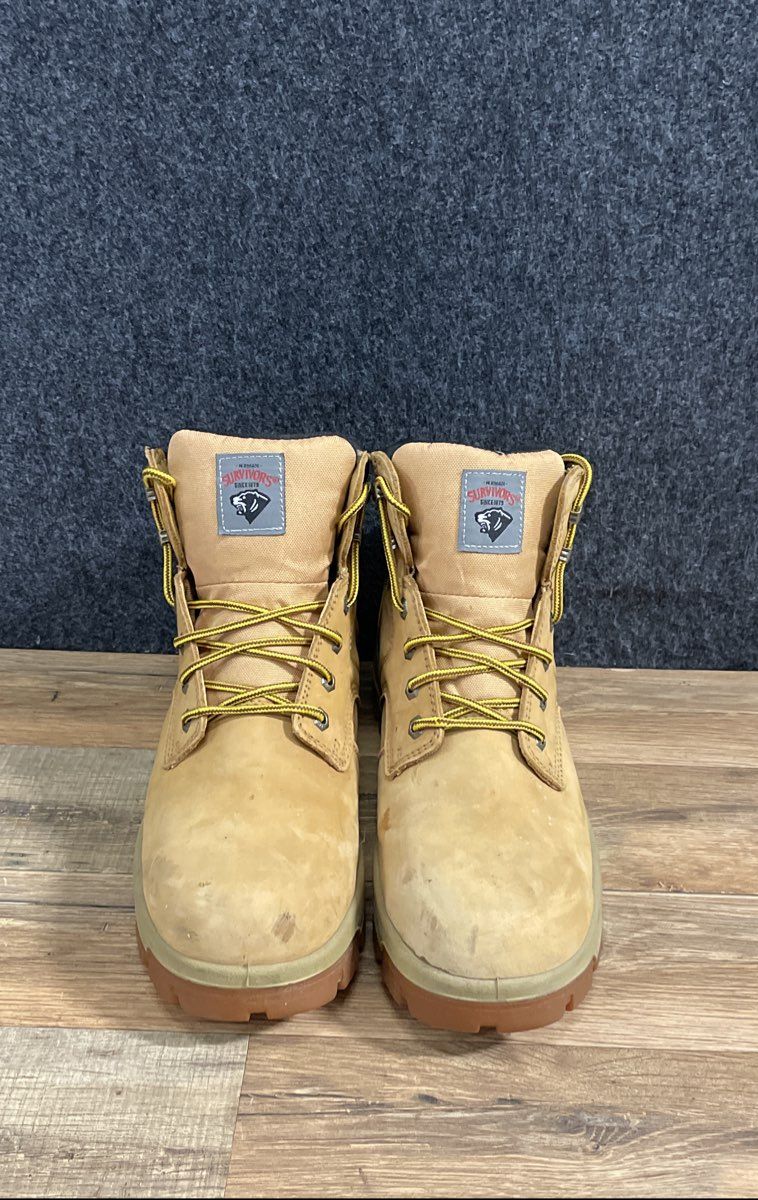 Herman Survivor Waterproof Wheat Leather Work Boots Men's Size 10