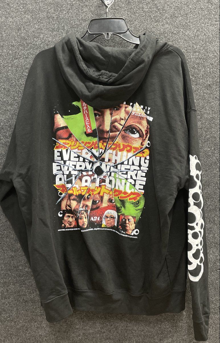 Rucking Fotten Everything Everywhere All At Once A24 Rock Graphic Hoodie Sz XL