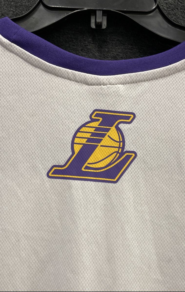 Los Angeles Lakers NBA Sleeveless Basketball Jersey Purple White Yellow Sz XL