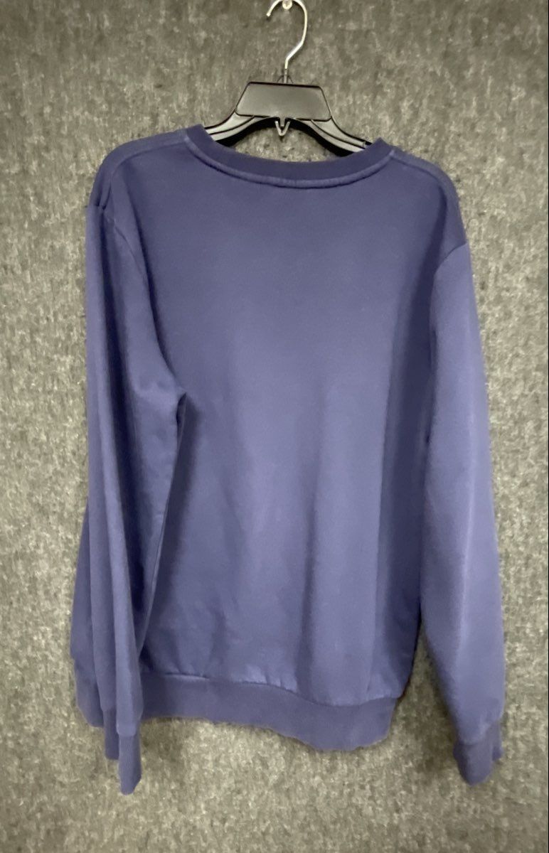 Calvin Klein Jeans Men's Blue Pullover Graphic Logo Crewneck Sweatshirt Size L