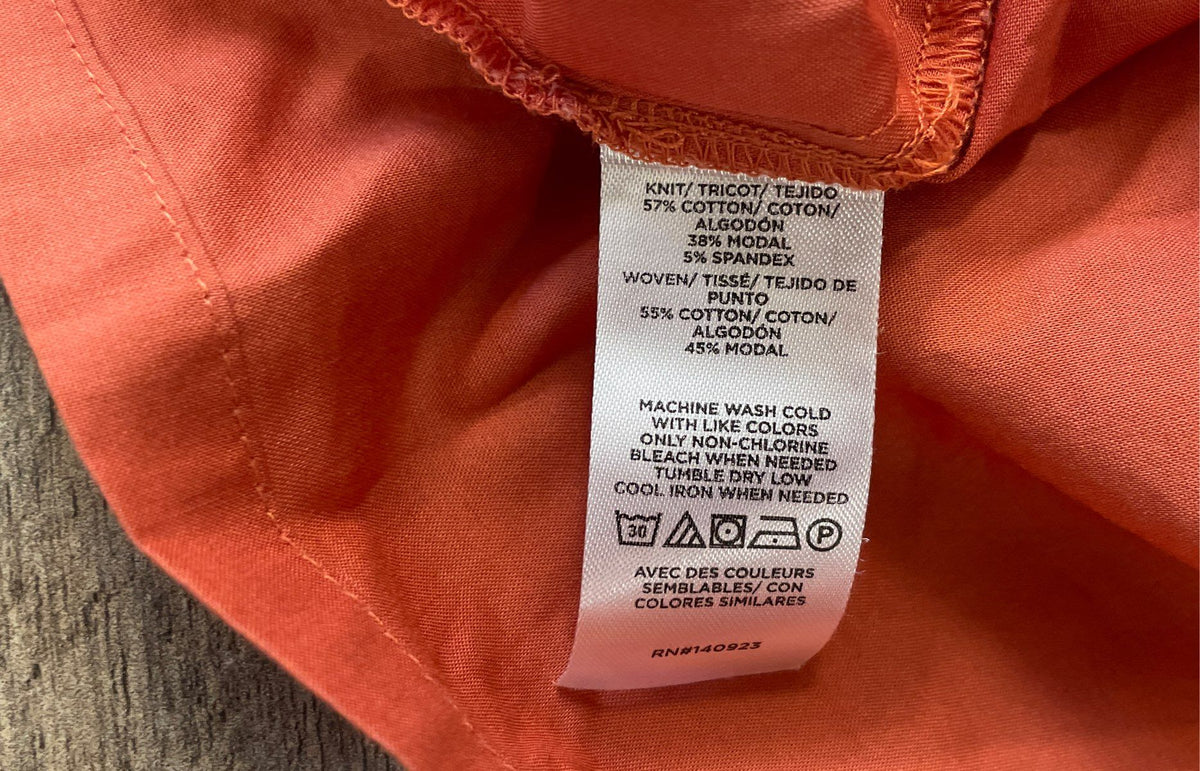 LOFT Women's Orange Mixed Media V-Neck Sleeveless Maxi Dress Sz S NWT