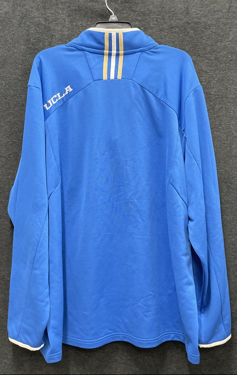 Adidas Men's UCLA Bruins Quarter Zip Pullover Jacket Blue Climalite Sz 2XL