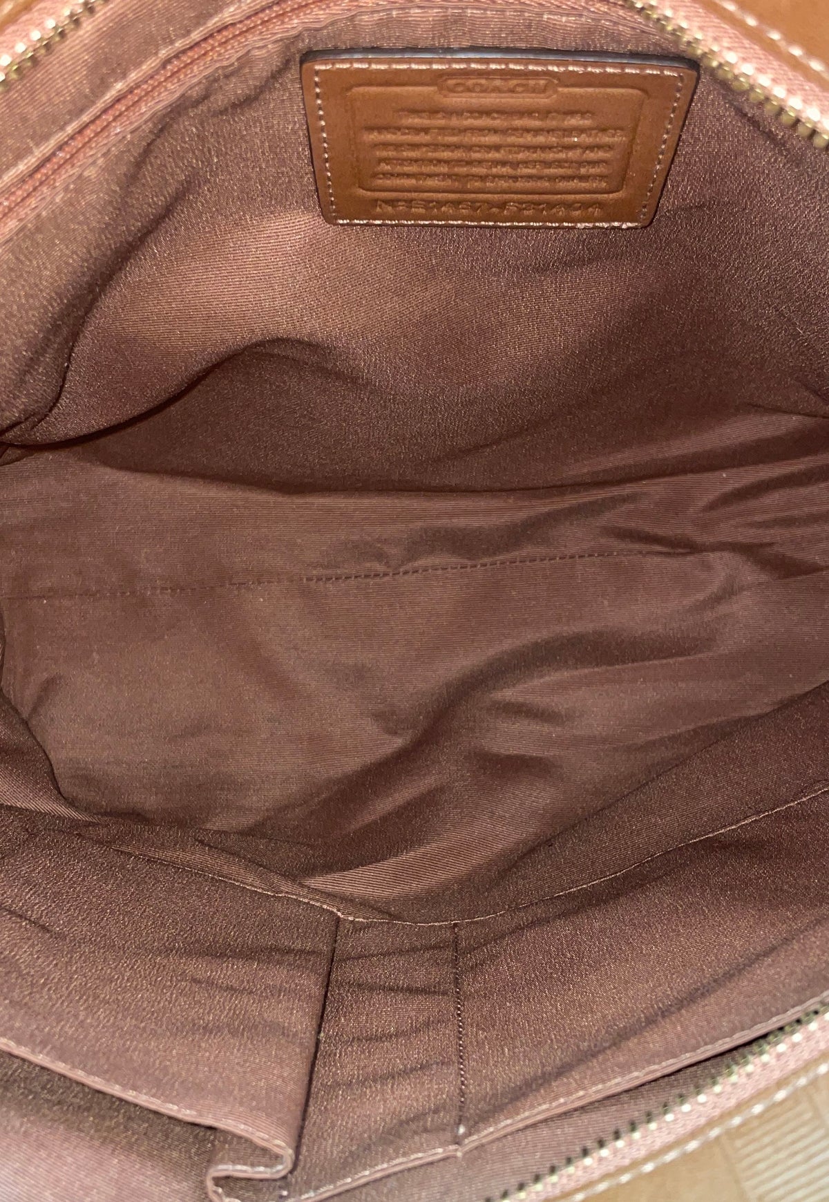 Coach Brown Signature Embossed Leather Taylor Tote Bag F31404