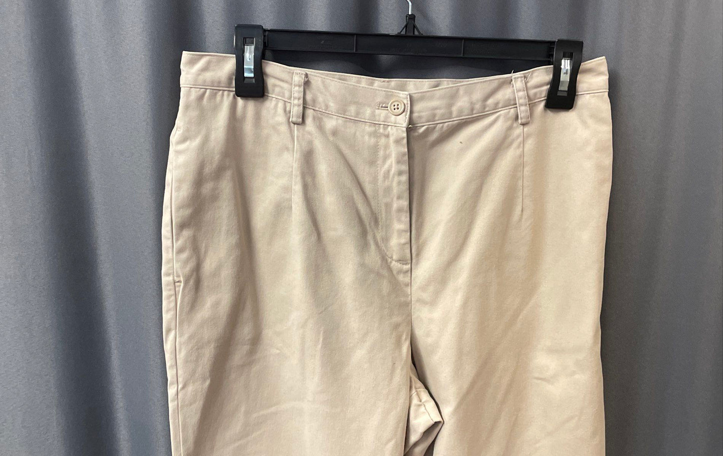 Pendleton Women's Tan Flat Front Cotton Khakis Chino Pants