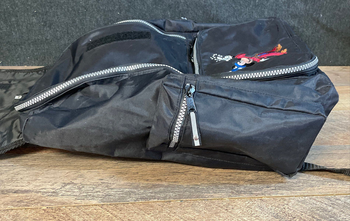 Walt Disney World Black Mickey Mouse Sorcerer Apprentice Kids Backpack