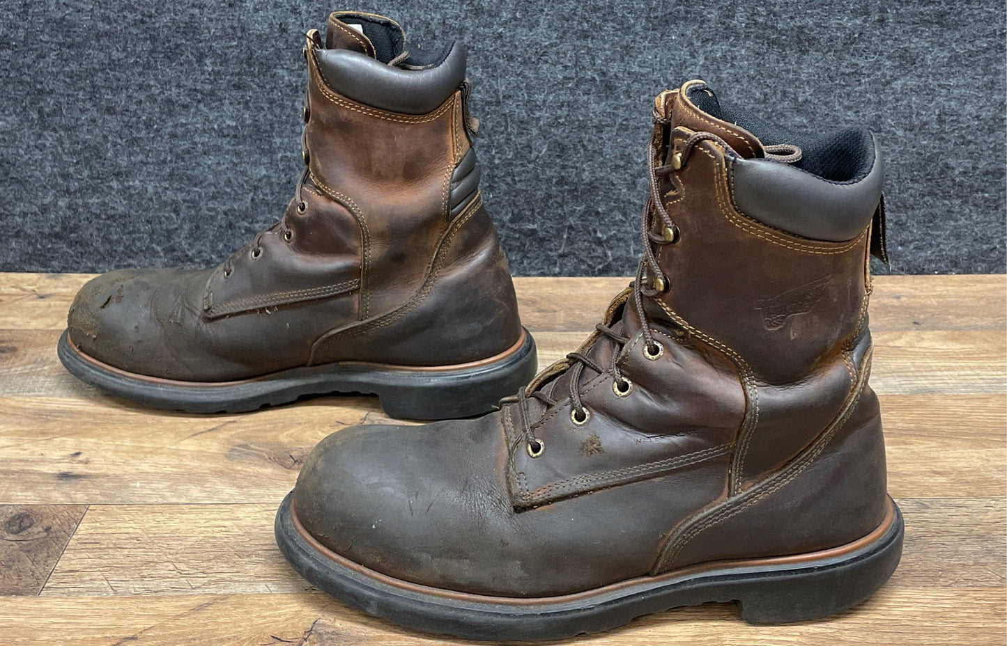 Red Wing DynaForce 4200 Waterproof Steel Toe Brown Leather Work Boots Size 11