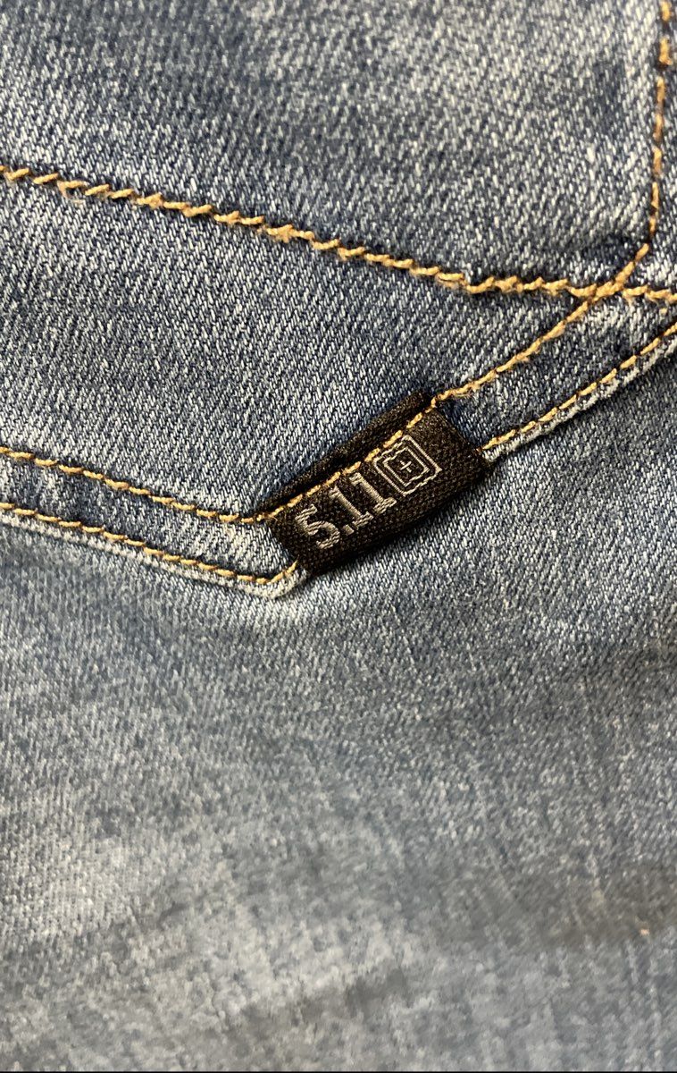 5.11 Tactical Women's Defender-Flex Jeans Light Wash Blue Sz 12 Regular