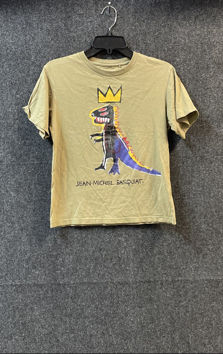 Uniqlo UT Basquiat Dinosaur Art Graphic T-Shirt Kids Size 11-12