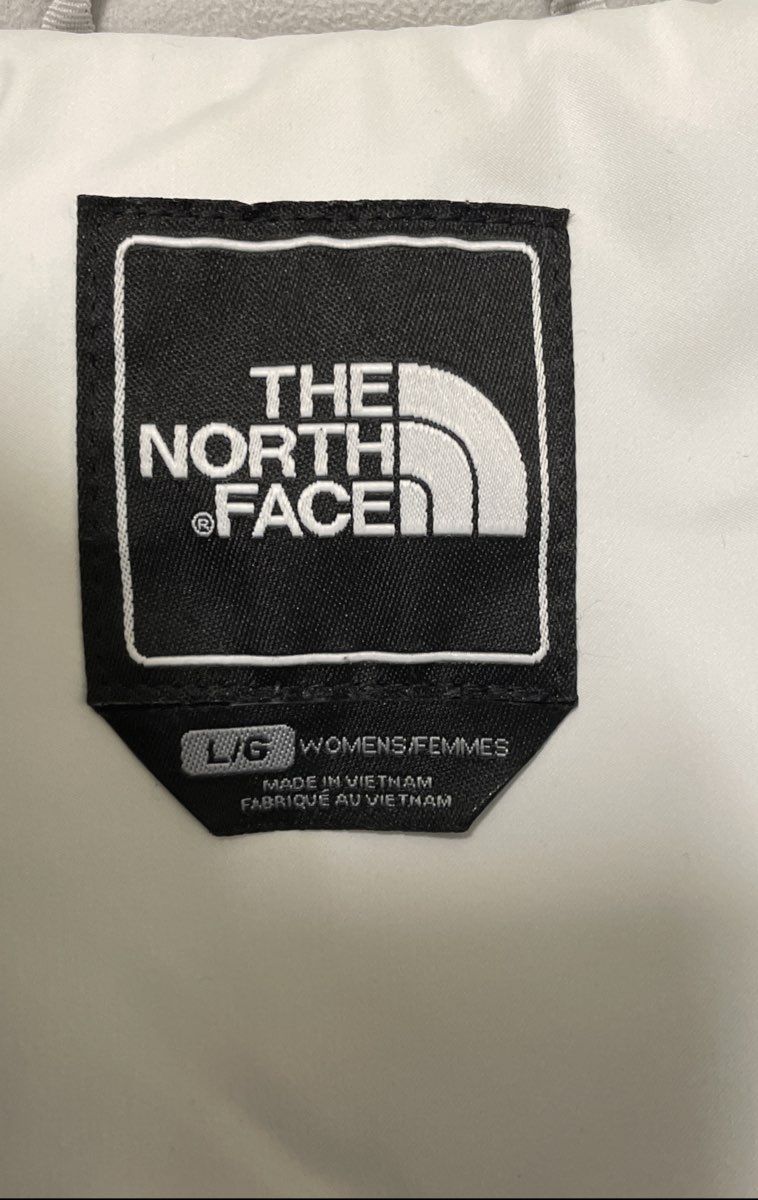 The North Face Women's White Insulated Primaloft Softshell Jacket Blue Zip Sz L