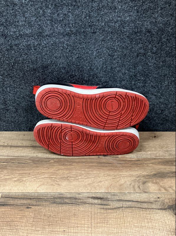 Nike Court Borough Low 2 University Red Black White Kids Sneakers Size 4Y