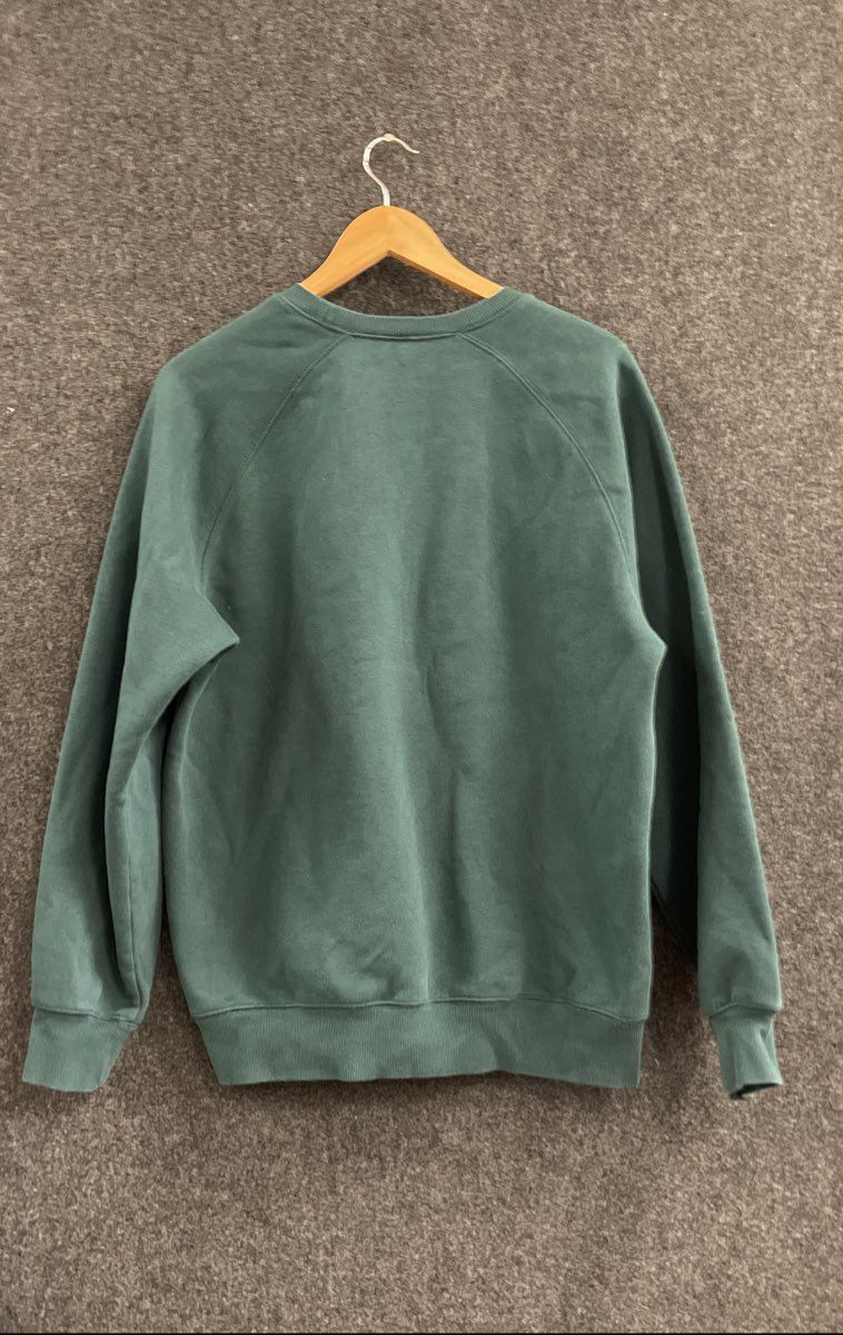 Carhartt WIP Men's Chase Sweatshirt Dark Green Crewneck Raglan Sz S