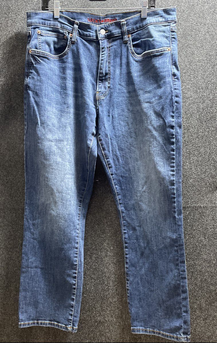 Lucky Brand Men's 223 Straight Leg Blue Denim Jeans Size 36x29