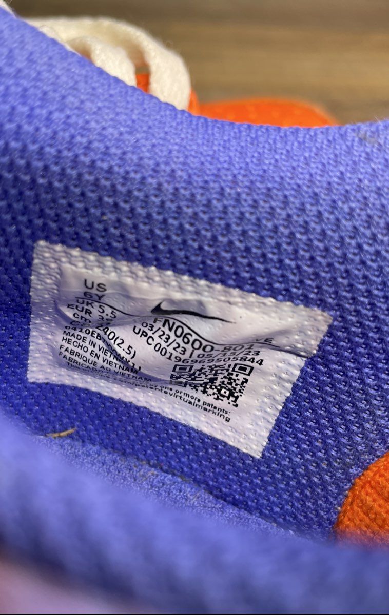 Nike Dunk Low SE Everything You Need Orange White Blue Youth Size 6Y