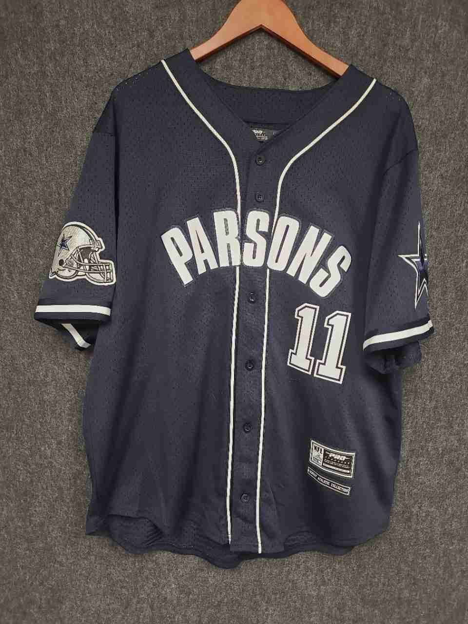 Pro Standard Men's Jersey Navy Dallas Cowboys Micah Parsons #11 Mesh Sz XL