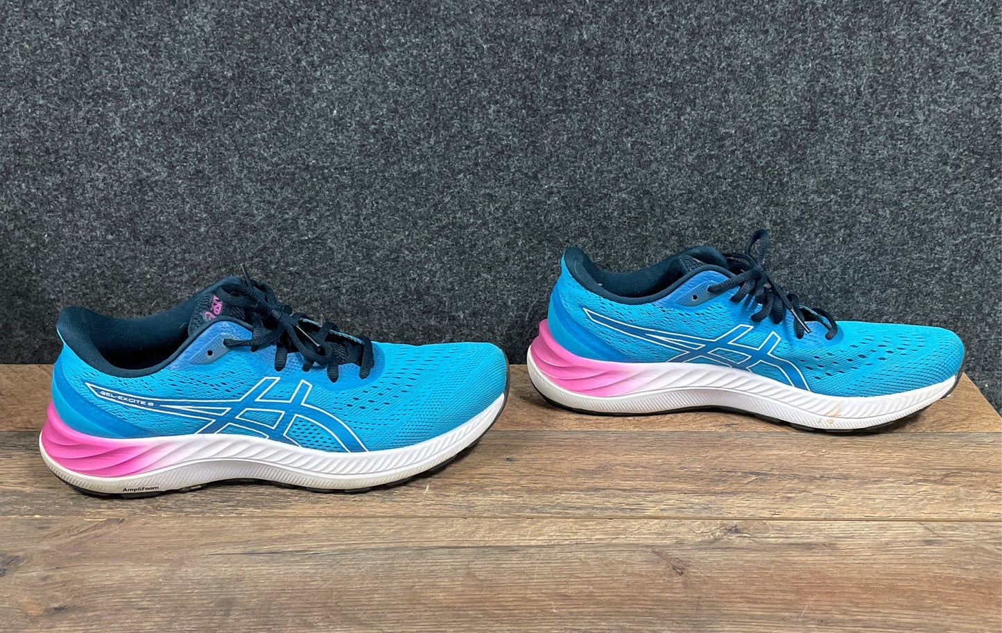 Asics Gel-Excite 8 Blue Pink White Women's Running Shoes Size 11