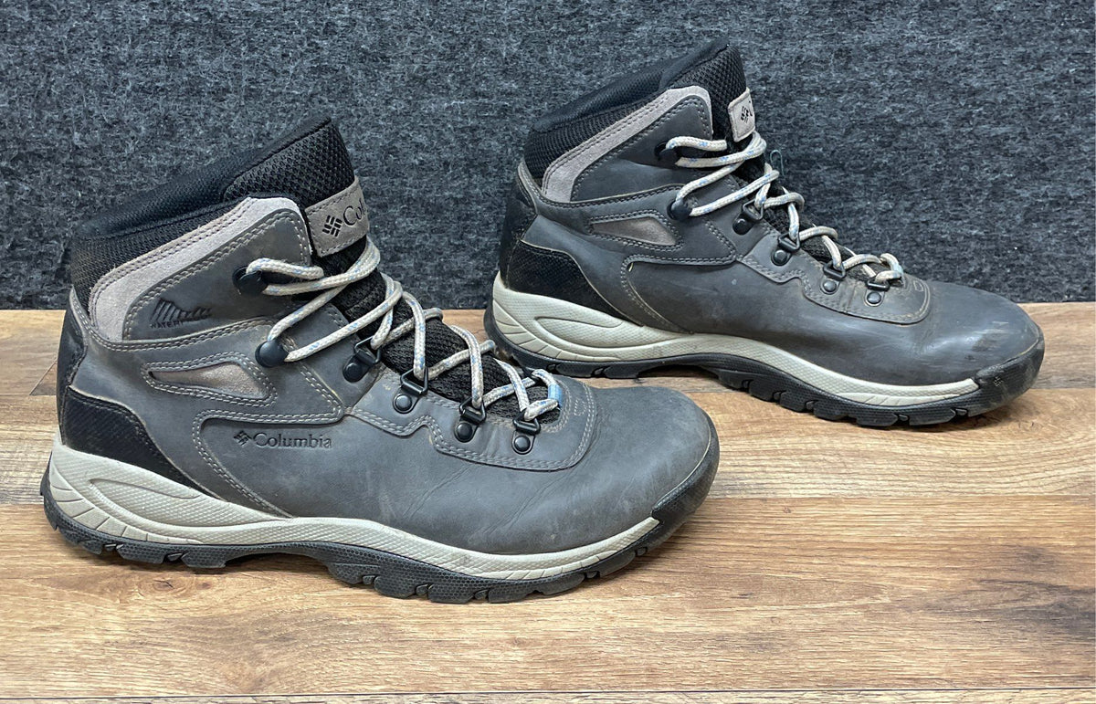 Columbia Newton Ridge Plus II Waterproof Grey Hiking Boots Women's Size 11