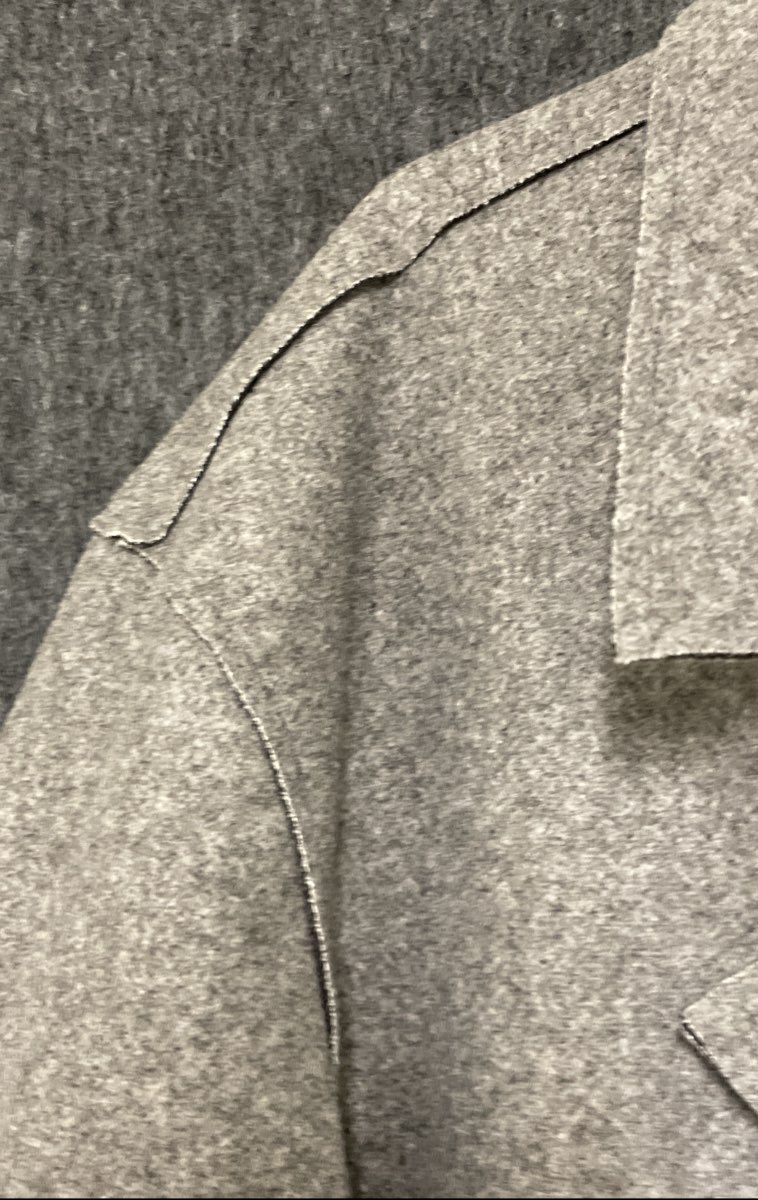 NovaMen Men's Charcoal Gray Double Breasted Peacoat Long Overcoat Sz XL NWT