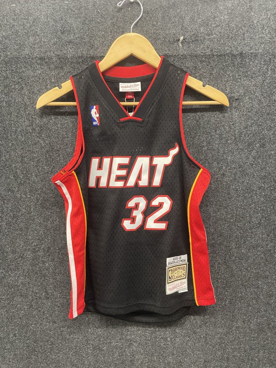 Mitchell & Ness NBA Miami Heat Shaquille O'Neal 32 Hardwood Classics Youth M