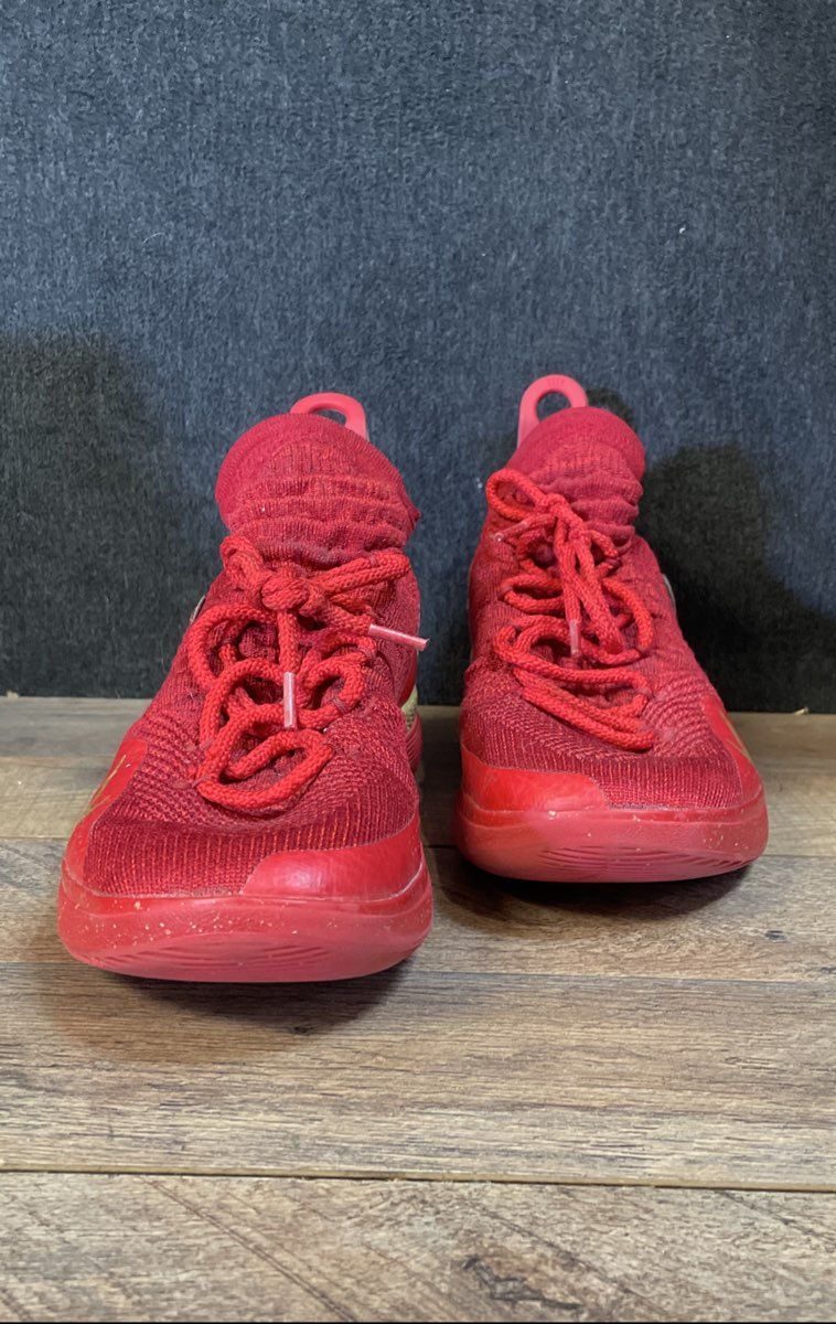 Nike Zoom KD 11 Red Gold Basketball Shoes Men's Size 10 AT8632-993