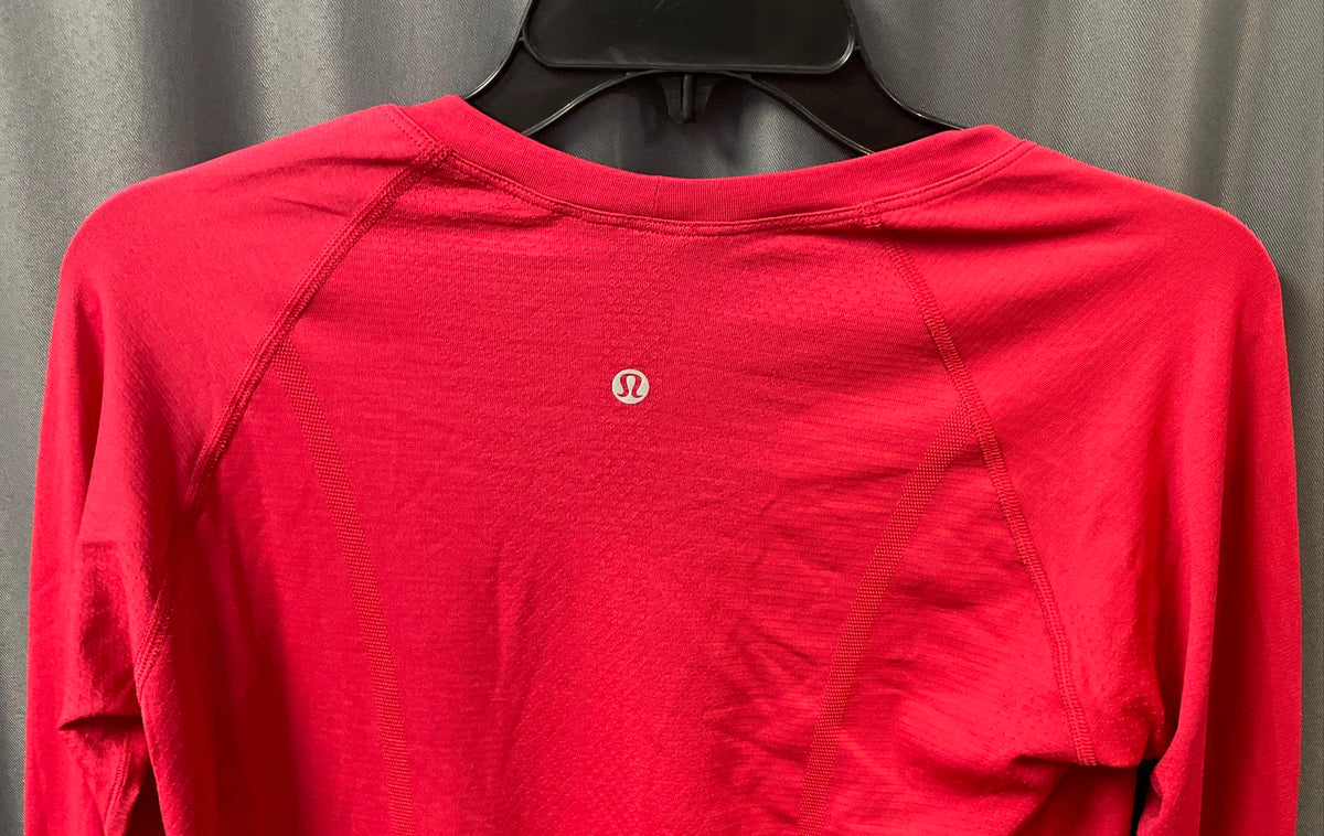 Lululemon Women's Swiftly Tech Long Sleeve Running Shirt Red Seamless Sz M